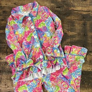 Girl’s Lilly Pulitzer inspired pajamas